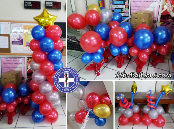 Balloons for Cebu Doctor's University Hospital OPD Christmas Party