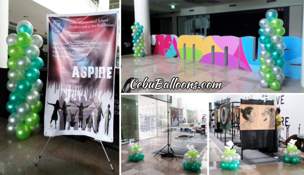 Balloons for Cebu International School Art Exhibition at Ayala Center