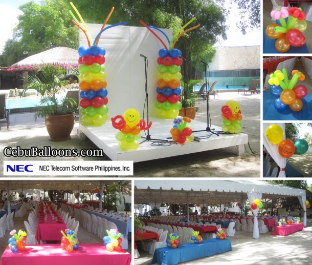 Balloons for NEC Family Day in Maribago Bluewater