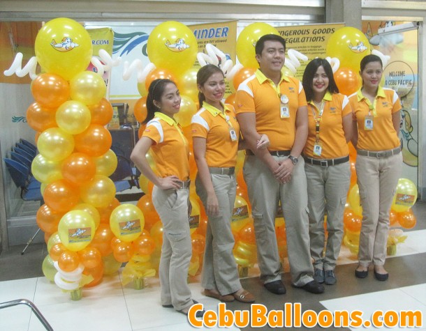 Balloons with Cebu Pacific Staff