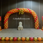 Beautiful stage decorations using Balloons for Dax Grafix at City Sports Club