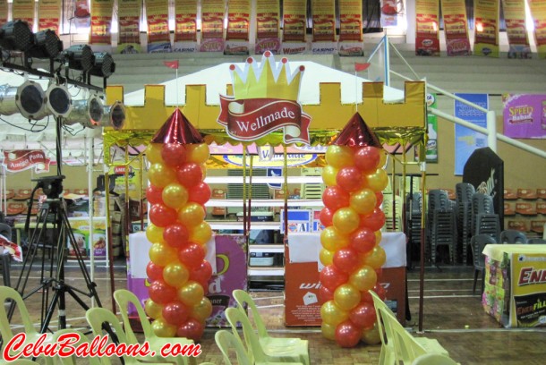 Castle Balloon Pillars for Wellmade Manufacturing Corporation