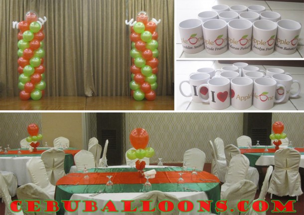 Decors & Mugs for Apple One's Recognition Day at Diamond Suites