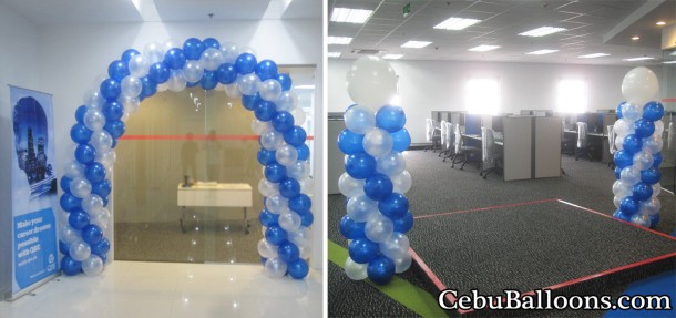 Entrance Arch and Balloon Columns at QBE