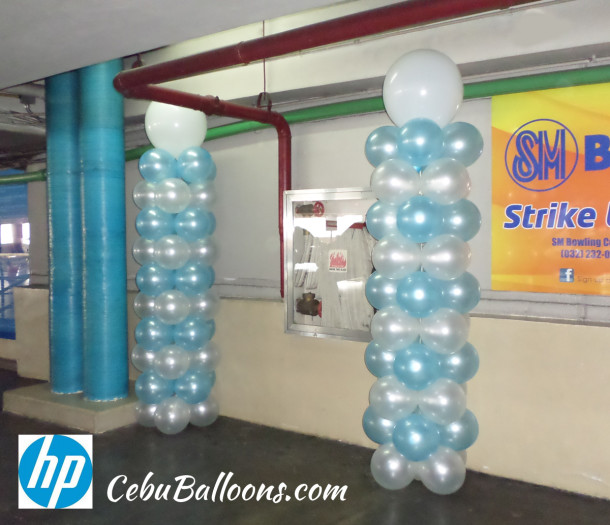 Tall Balloon Pillars for HP (Hewlett-Packard) SM Cebu