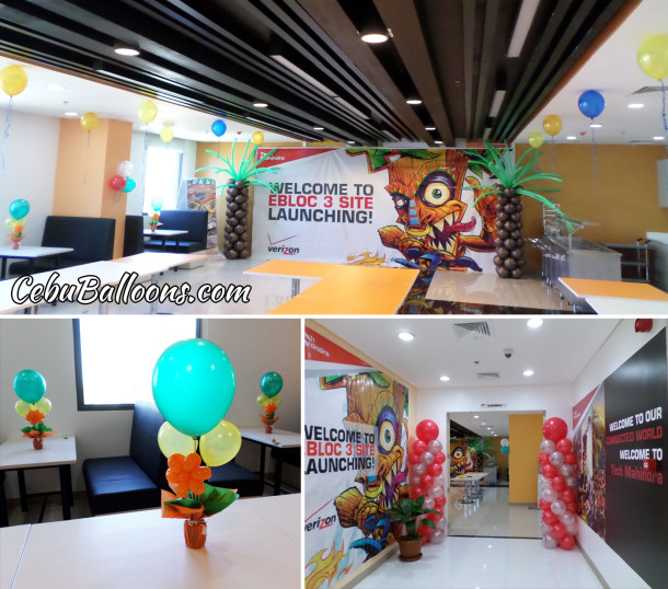 Tree Balloons & other decors for Tech Mahindra Ebloc 3 Site Launching