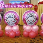 Baby Girl Christening Centerpieces