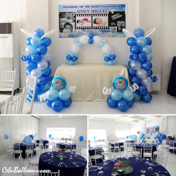 Baptism Decoration for Aiden Miguel at Laguna Garden Cafe