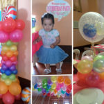 Candyland Balloon Decorations with Styrocrafts and Clown for Zaira’s 1st Birthday at AA’s Barbeque Guadalupe