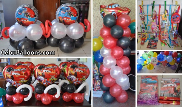 Cars Theme Balloon Decor & Party Supplies at Dimataga Village