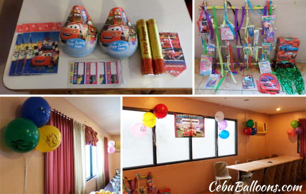 Cars Theme Party Package at Sugbahan (Squid Room)