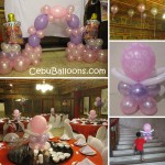 Christening Balloon Decoration (Girl) at White Gold House