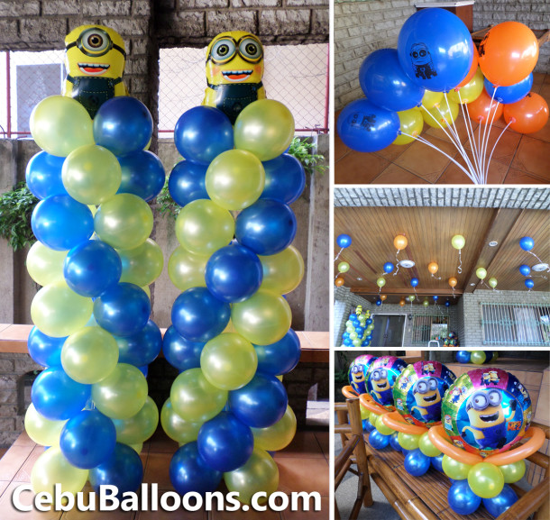 Despicable Me Balloon Decoratioon at Maria Luisa Paseo Saturnino