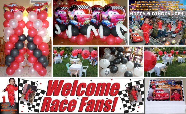 Disney Cars Balloons & Party Supplies at Villa Asela Garden Resort