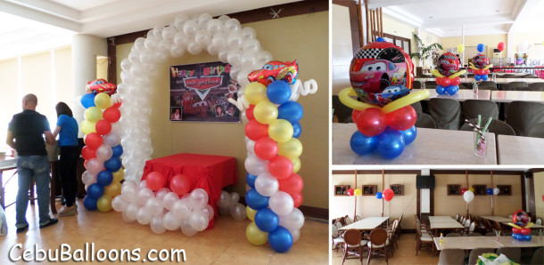 Disney Cars Theme Balloon Decoration Package at Sugbahan Restaurant