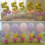 Balloon Centerpieces using Pastel Colors