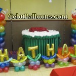 Alphabet Theme Balloon Decoration at Hannah’s Party Place