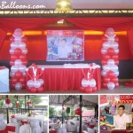 Red & White Balloon Decoration in Orosia Food Park