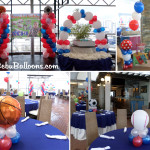 Sports-themed Balloon Decors with Standee & Tarp at Margarita Cuisine Robinland