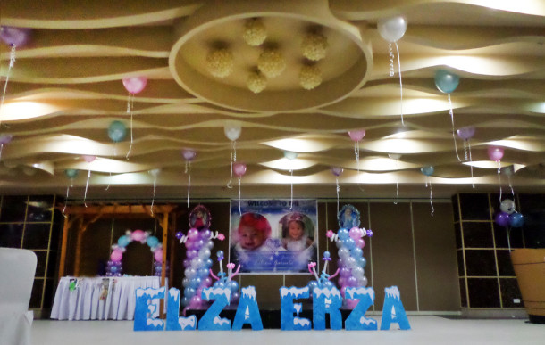 Ceiling Balloons & Stage Decoration at City Suites Ramos