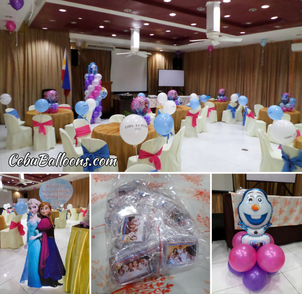 Disney Frozen Balloon Decors with Giveaways and Clown at Alta Cebu Resort