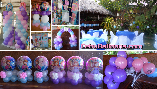 Disney Frozen & Sofia the First Balloon Decoration with Party Needs at Daling's Place in Rabaya, Talisay