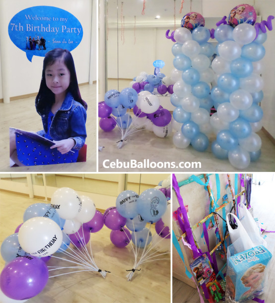 Frozen Balloons & Party Package for a Korean Girl at Lady Jean