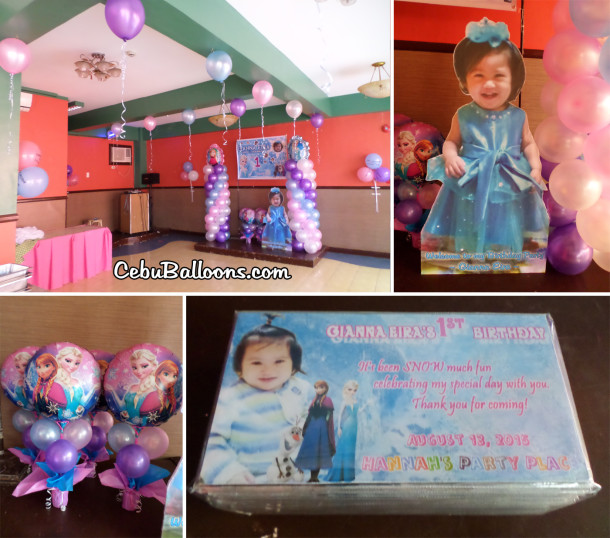 Frozen Party Package for Gianna Eira's 1st Birthday at Hannah's Jakosalem