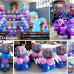 Frozen Theme Balloon Decors with Celebrant Standees at Catarman Liloan