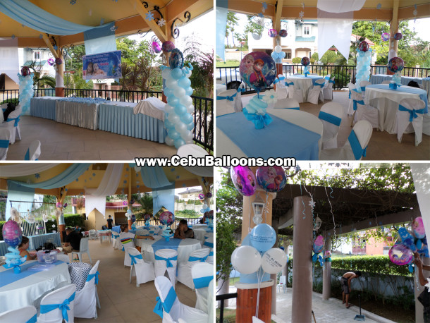 Frozen theme Balloon Decorations with Party Supplies at Virginia Hills