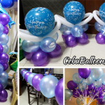 Under the Sea Balloon Decoration (Light Blue, Turqoise, & Light Blue)