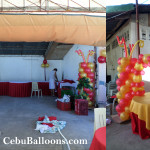 Balloon Decoration with Tarp for a 50th Birthday at Inayawan