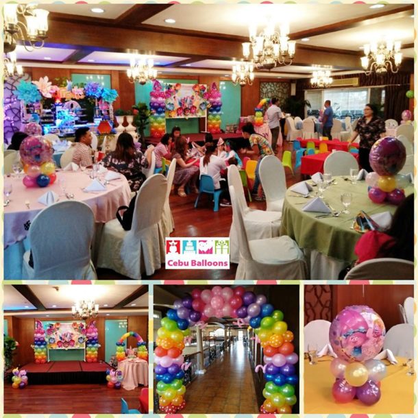 Colorful Trolls Balloon Decors at Casino Espanol