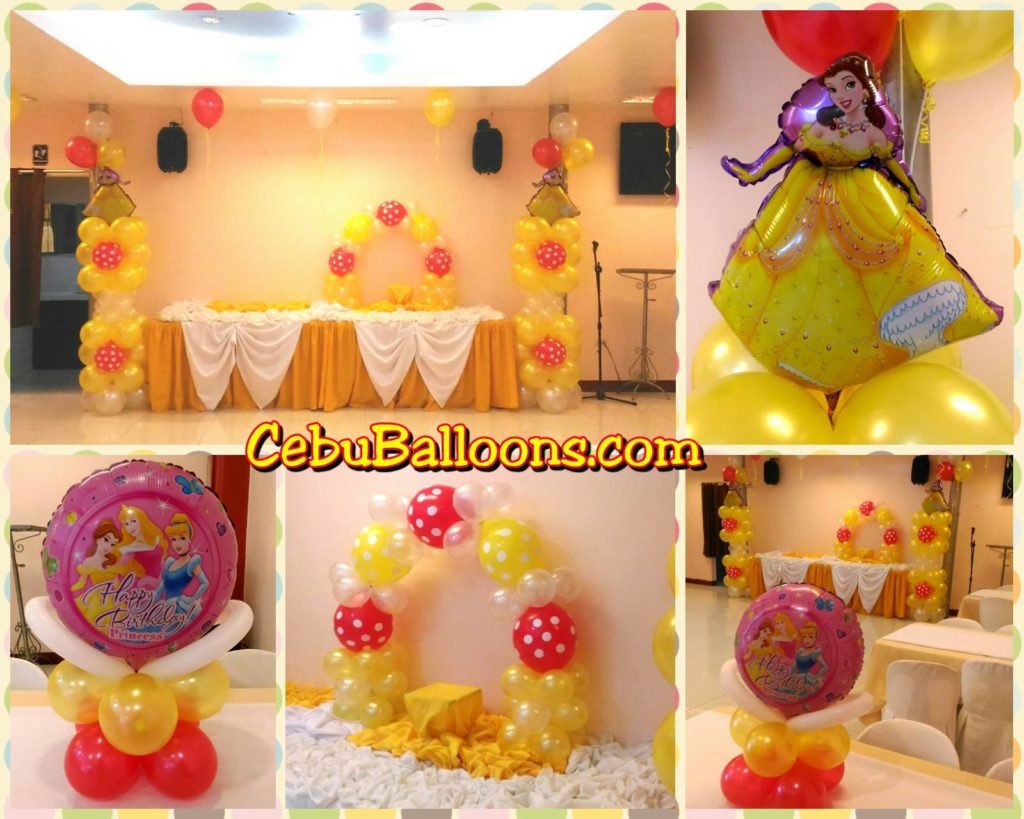 Princess Belle (Beauty and the Beast) Balloon Decors