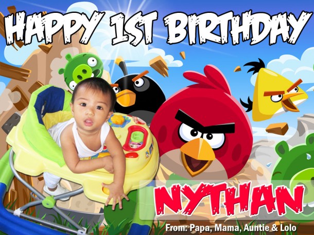 Angry Birds Tarpaulin Design - Nythan