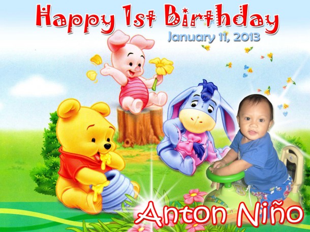 Anton Niño’s 1st Birthday (Pooh & Friends) | Cebu Balloons and Party ...