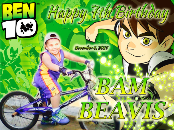 Bam Beavis 7th Birthday (Ben10)