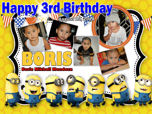 Boris 3rd Birthday (Minion)