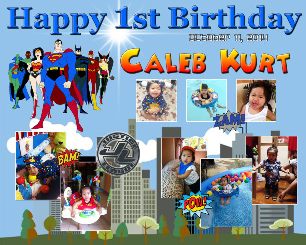 Caleb (Rama) 1st Birthday (Justice League)