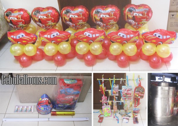 Cars (Lightning McQueen) Party Package with Balloons at Brookfields Mactan