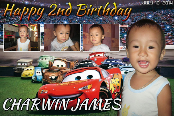 Charwin James Turns 2 (Cars)