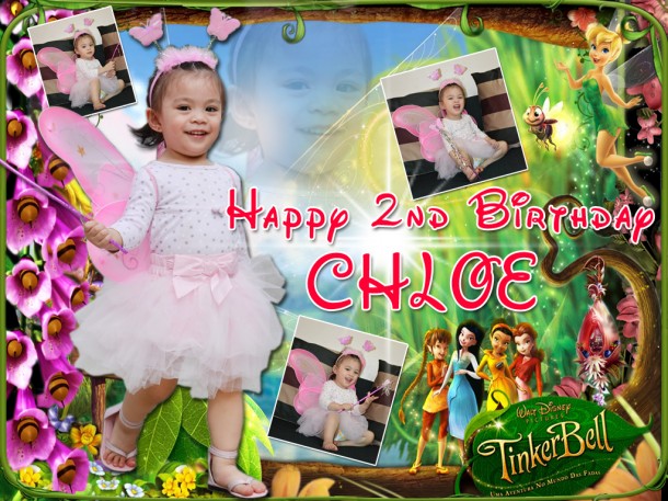 Chloe's 2nd Birthday (Tinkerbell Tarp Design)