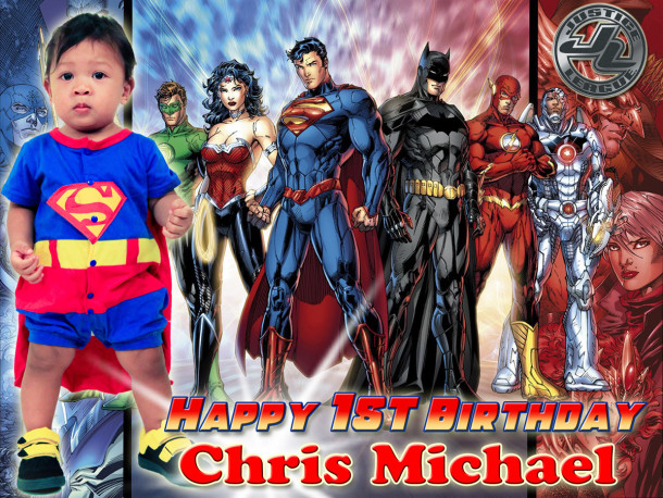 Chris Michael (Judge Ian) 1t Birthday (Justice League)