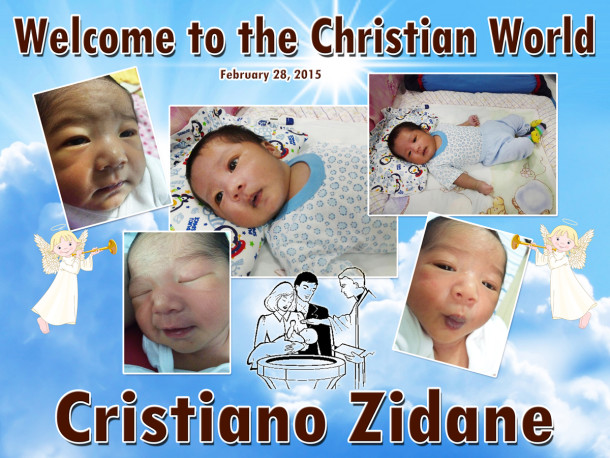 Cristiano Zidane Christening