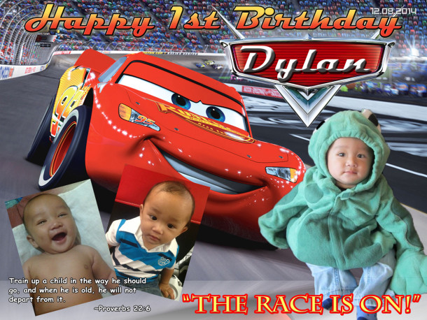 Dylan (Camay) 1st Birthday (Cars)