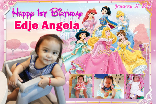 Edje 1st Birthday (Disney Princess)