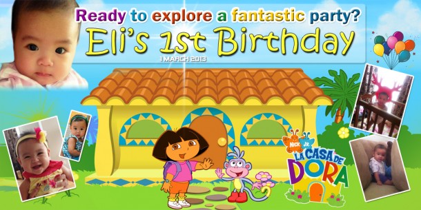 Eli's 1st Birthday (Dora Theme)