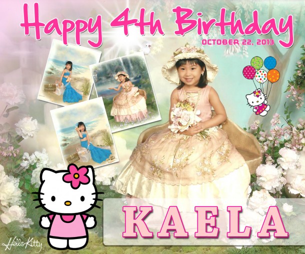 Kaela's 4th Birthday (Hello Kitty Theme)