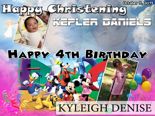 Kepler's Christening & Kyleigh's Birthday