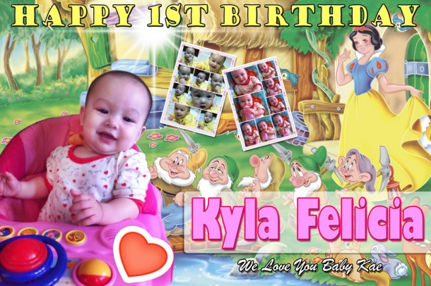 Kyla Felicia's 1st Birthday (Snow White and the Seven Dwarves)